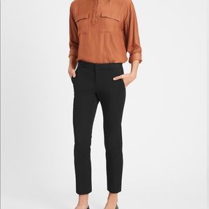 Banana Republic Black Long Avery Pant Basic Office